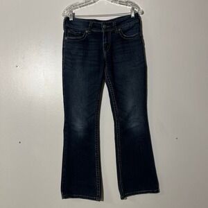 Silver Jeans Co Suki Surplus Mid Rise Bootcut Jeans Dark Wash W28 L30 M38